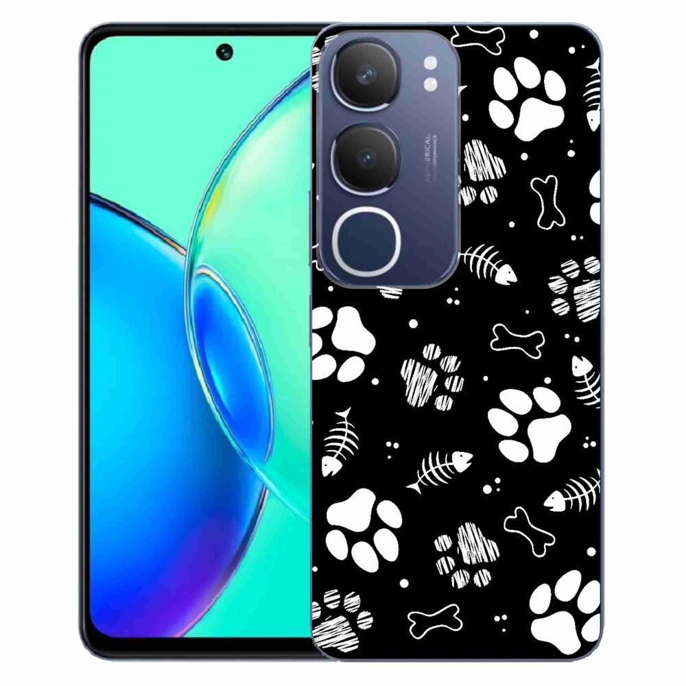 Gél borítás mmCase a Vivo Y19s készülékhez - kutyamancsok