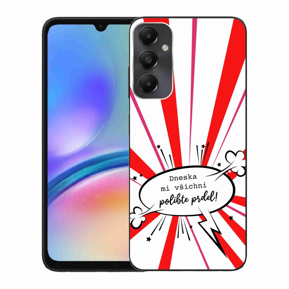 Gél borító mmCase Samsung Galaxy A05s készülékhez - vicces szöveg 15 fehér háttér