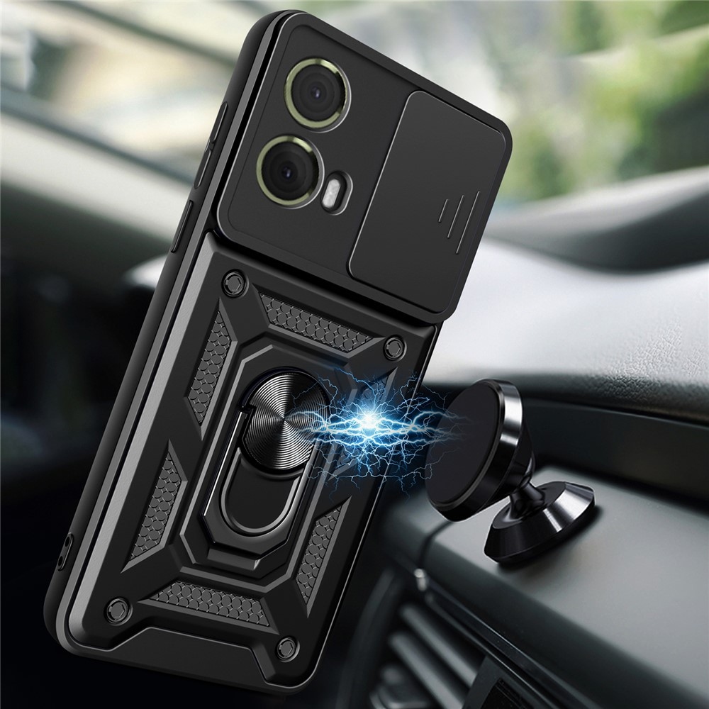 Csúszásálló borítás Motorola Moto G85 5G készülékhez - fekete