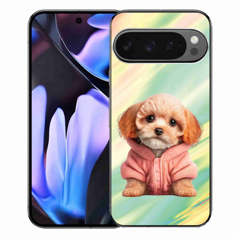 Gél borítás mmCase a Google Pixel 9 Pro XL-hez - kölyökkutyák pulóverben