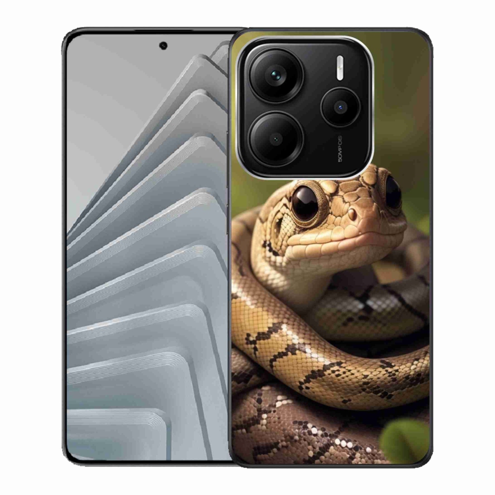 Gél borítás mmCase a Xiaomi Redmi Note 14 5G számára - kígyó 1