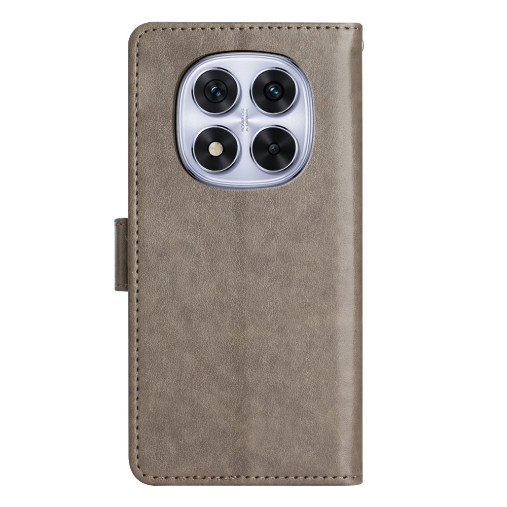 Virágok könyv tok Xiaomi Redmi Note 14 Pro 5G/Poco X7 5G - szürke