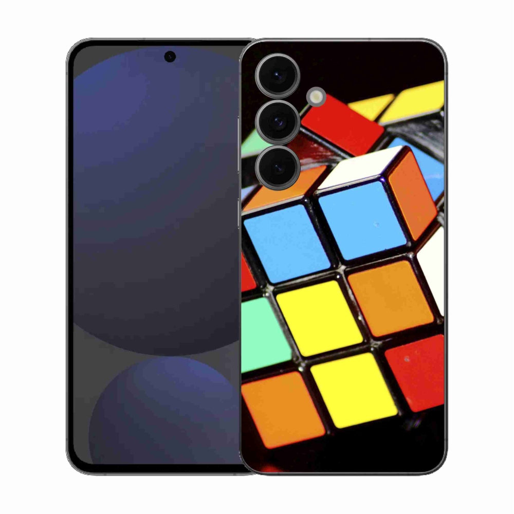 Gél borítás mmCase Samsung Galaxy S25 FE készülékhez - Rubik-kocka