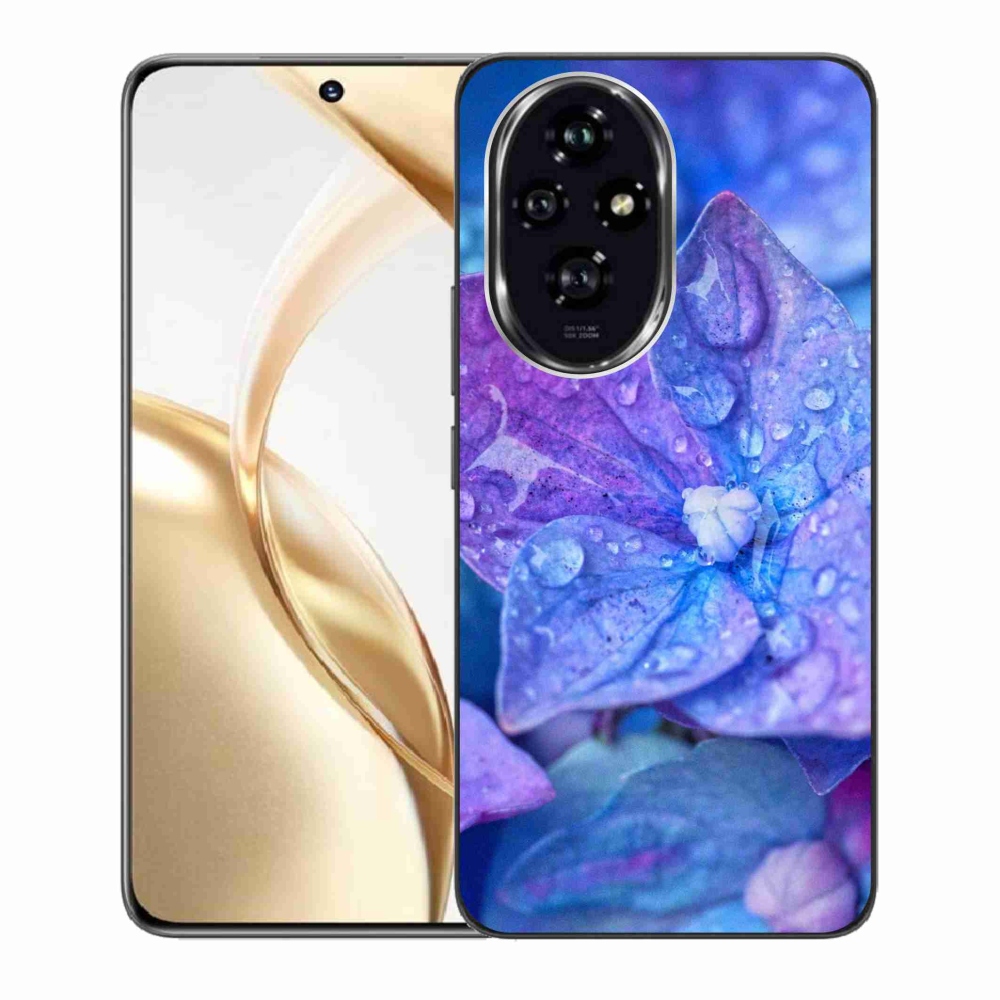 Zselés borító mmCase a Honor 200 5G készülékhez - lila virág