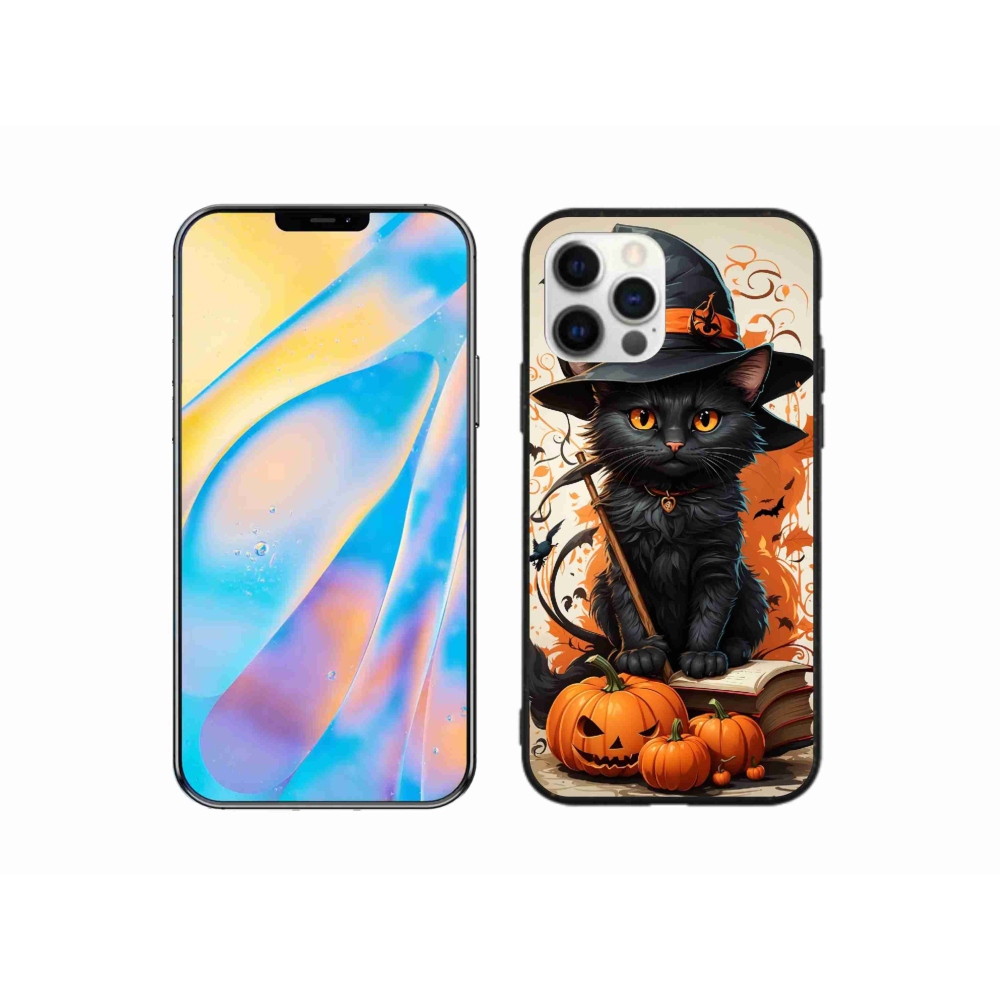 Zselés borítás mmCase iPhone 12 készülékhez - cat wizard