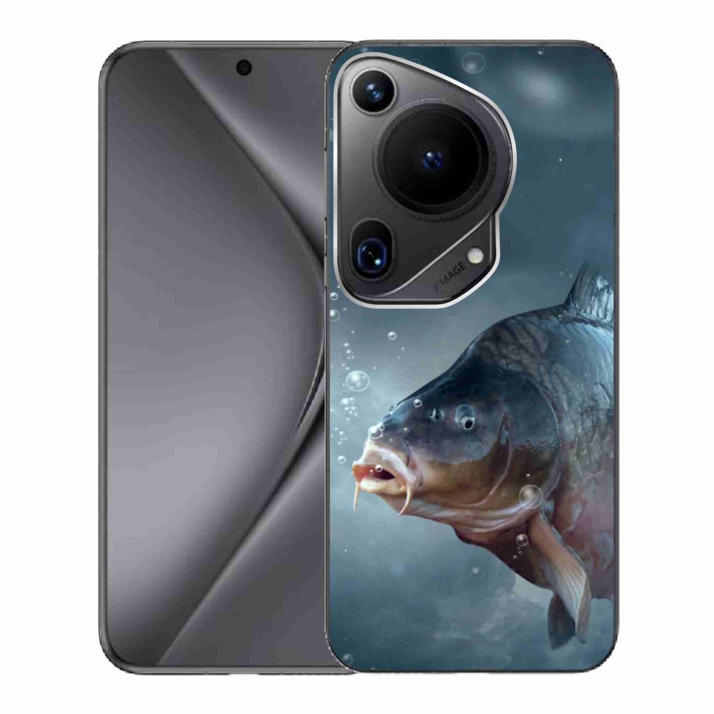 Gél borítás mmCase a Huawei Pura 70 Ultra számára - ponty és buborékok