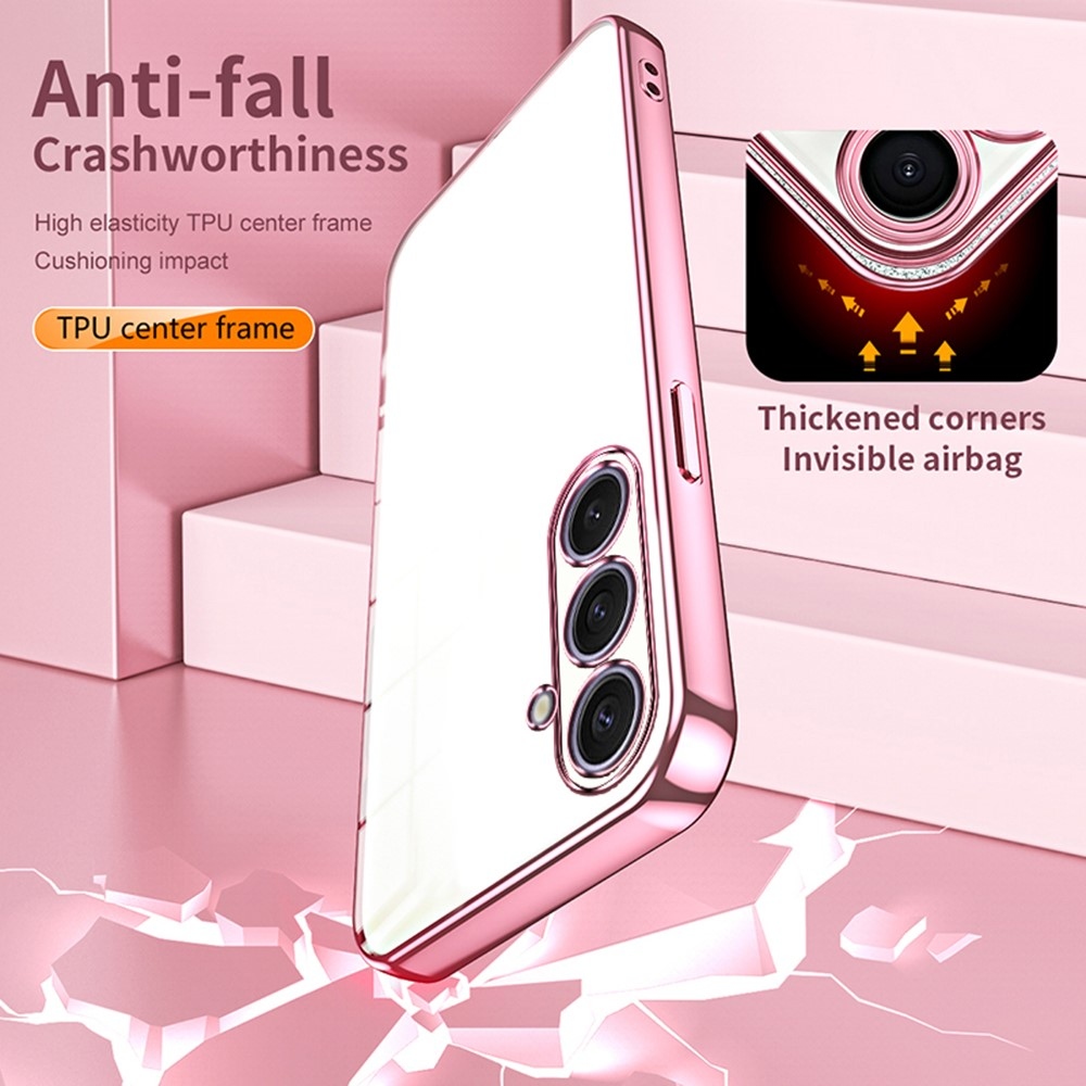 Elektro-gél tok Samsung Galaxy S25+ készülékhez - rózsaszín