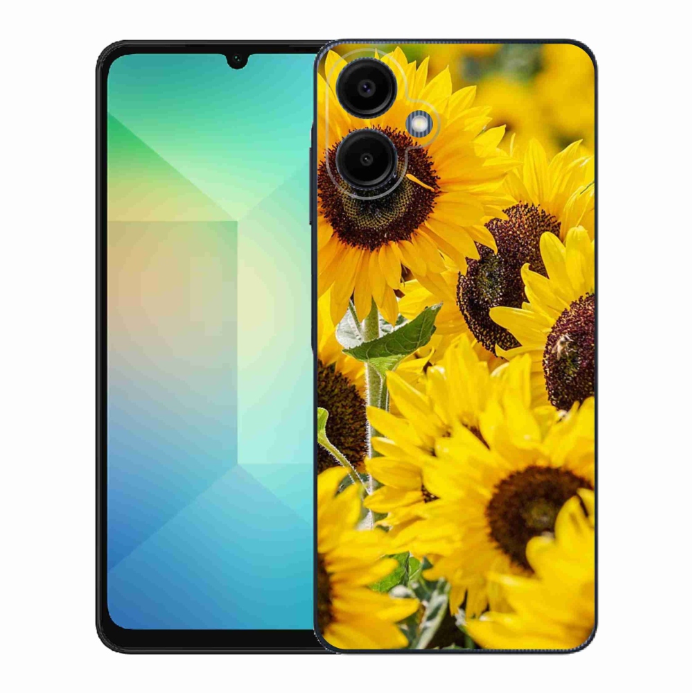 Zselés borítás mmCase Samsung Galaxy A06 4G - Napraforgóhoz