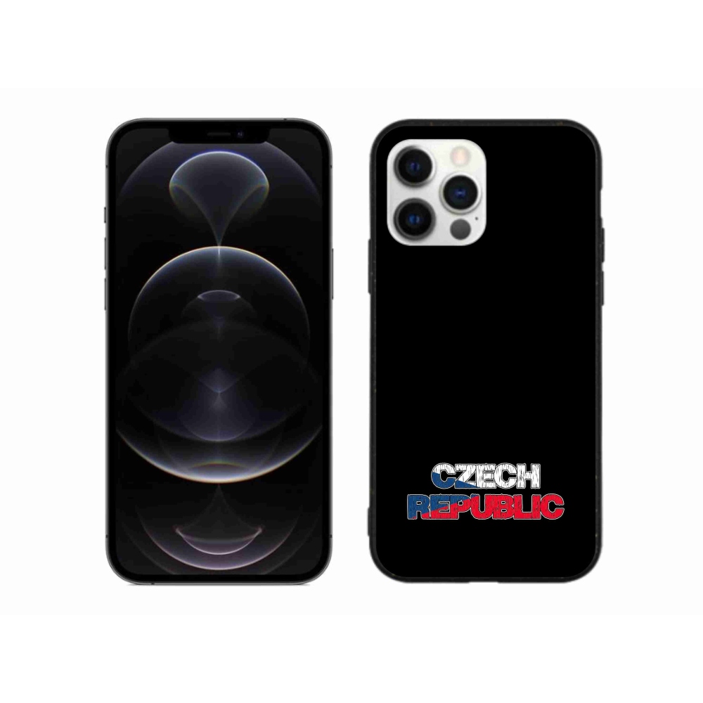 Gél borítás mmCase iPhone 12 Pro Max készülékhez - Csehország fekete háttér