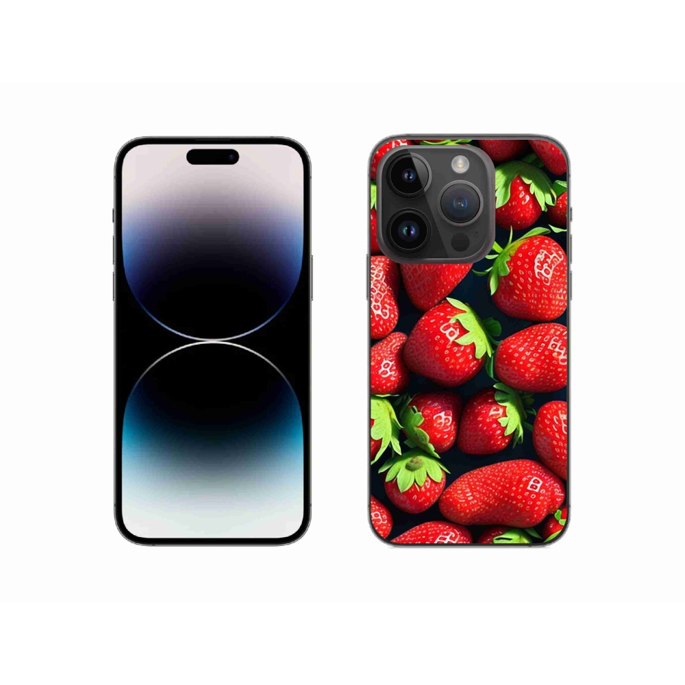 Gél borítás mmCase iPhone 14 Pro készülékhez - eper