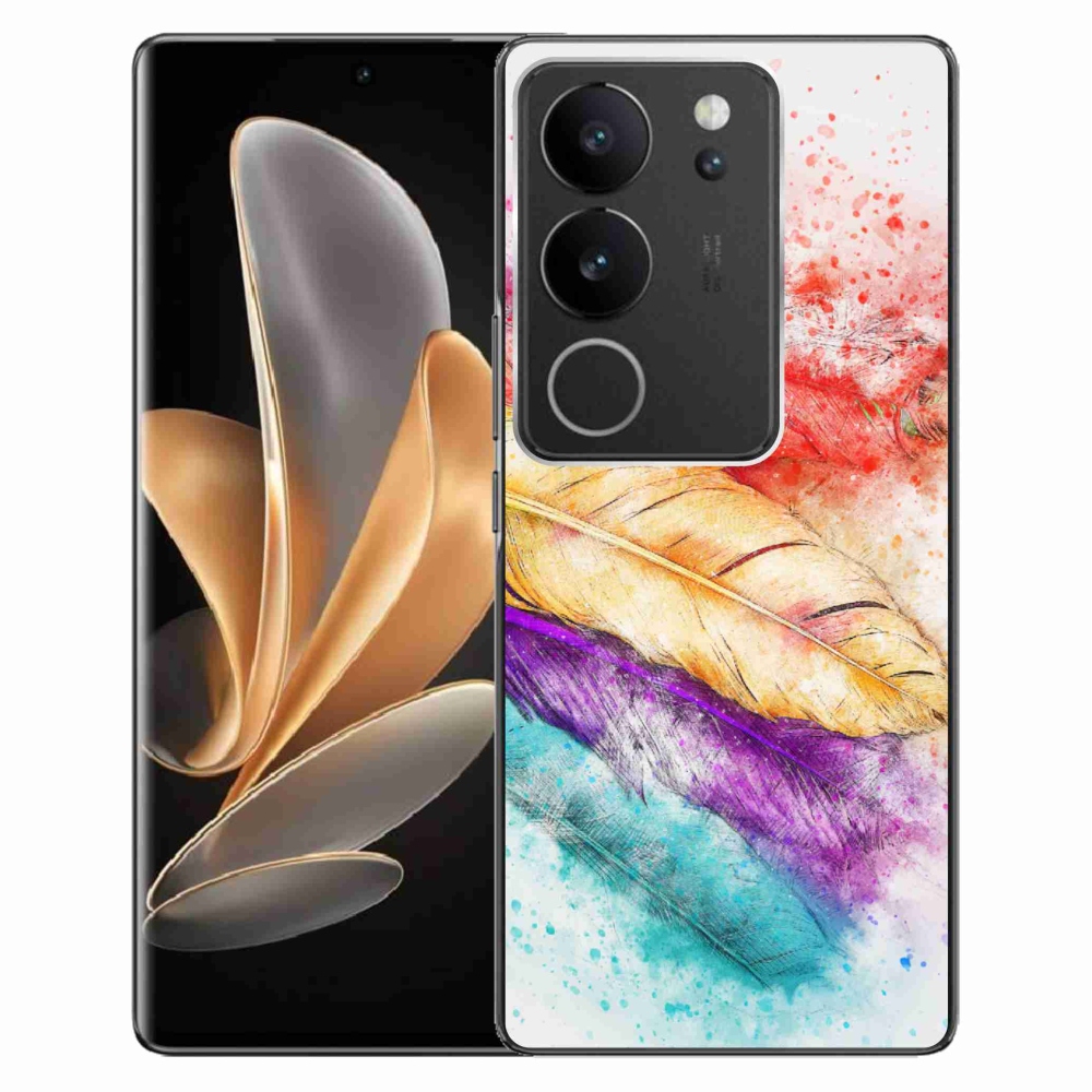 Zselés borítás mmCase a Vivo V29 5G-hez - színes toll