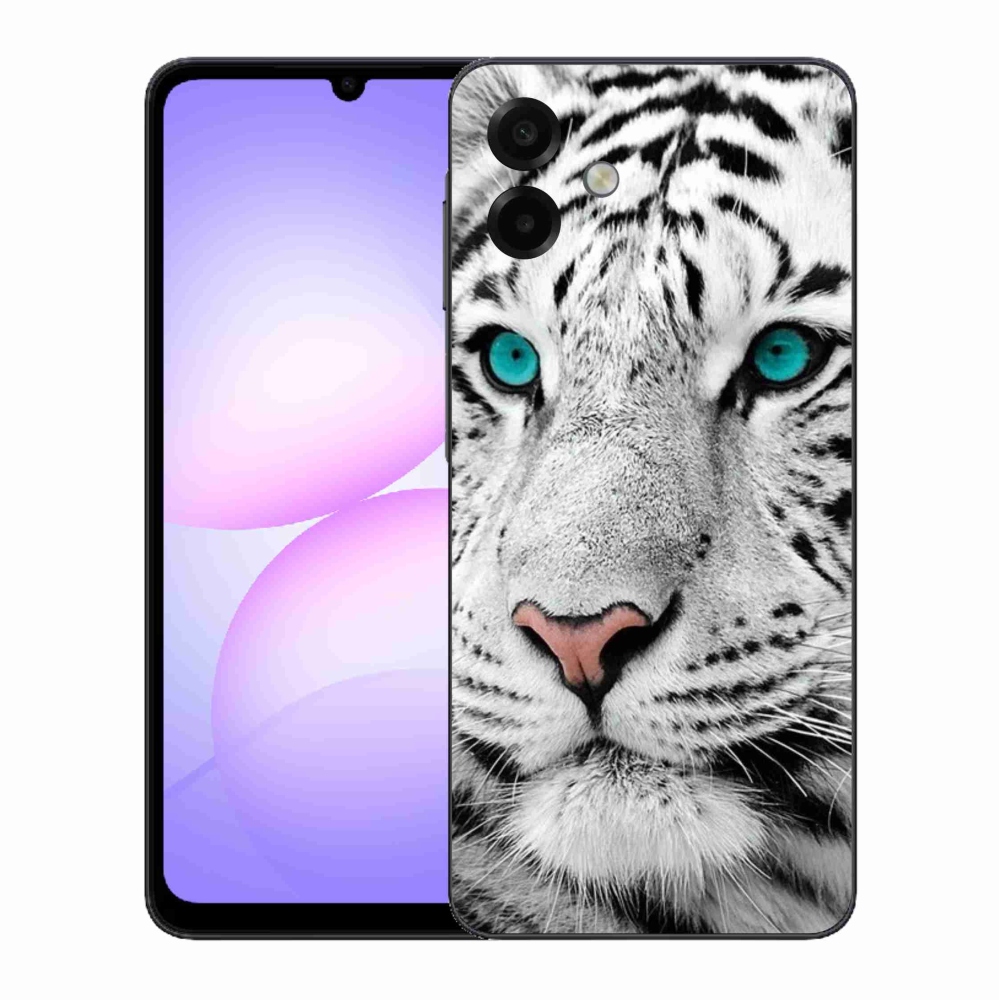 Zselés borítás mmCase Samsung Galaxy A07 4G - fehér tigris