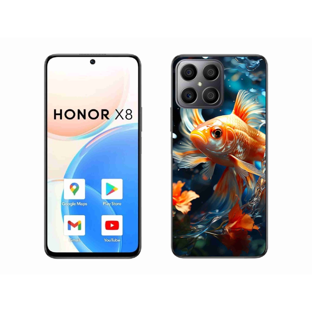 Zselés borítás mmCase a Honor X8 készülékhez - halak