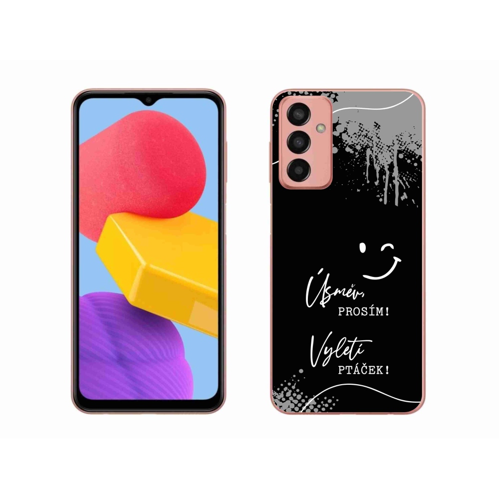 Gél borító mmCase Samsung Galaxy M13 készülékhez - vicces szöveg 4 fekete háttér