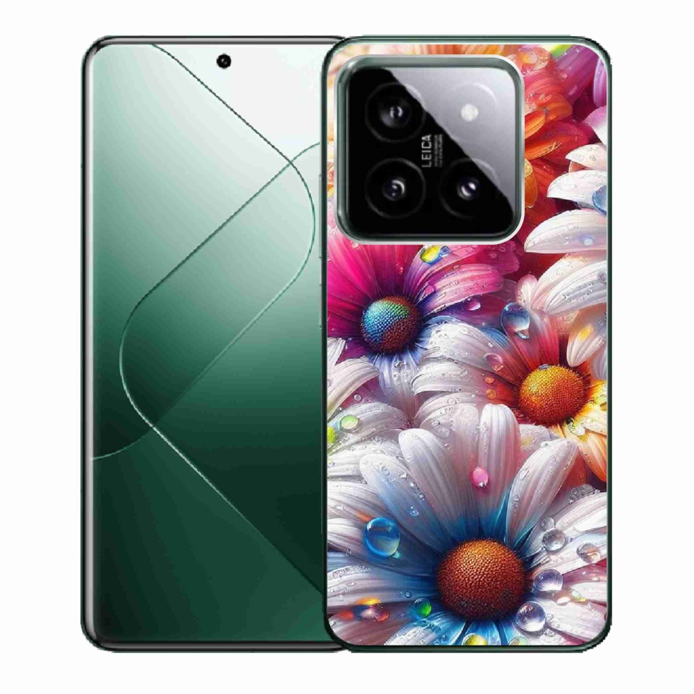 Gél borító mmCase a Xiaomi 14-hez - színes százszorszépek