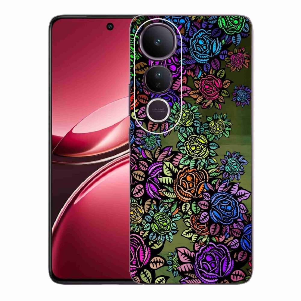 Gél borító mmCase a Vivo V50 Lite 4G/5G-hez - virágok 6