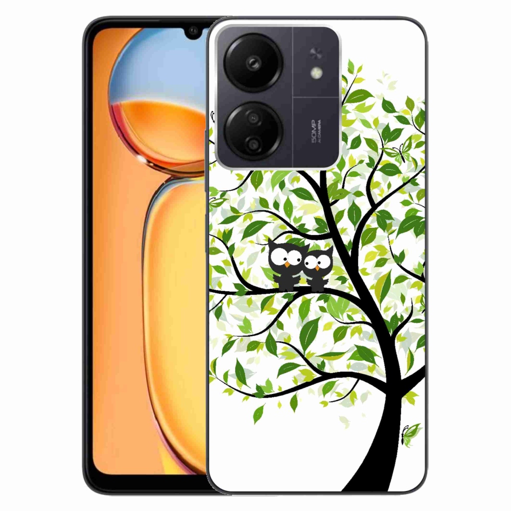 Gél borítás mmCase a Xiaomi Poco C65/Redmi 13C számára - baglyok a fán