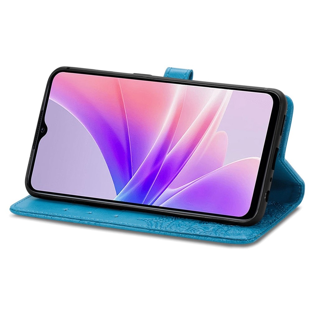 Mandala könyvtáska a Realme Narzo 50 készülékhez - kék