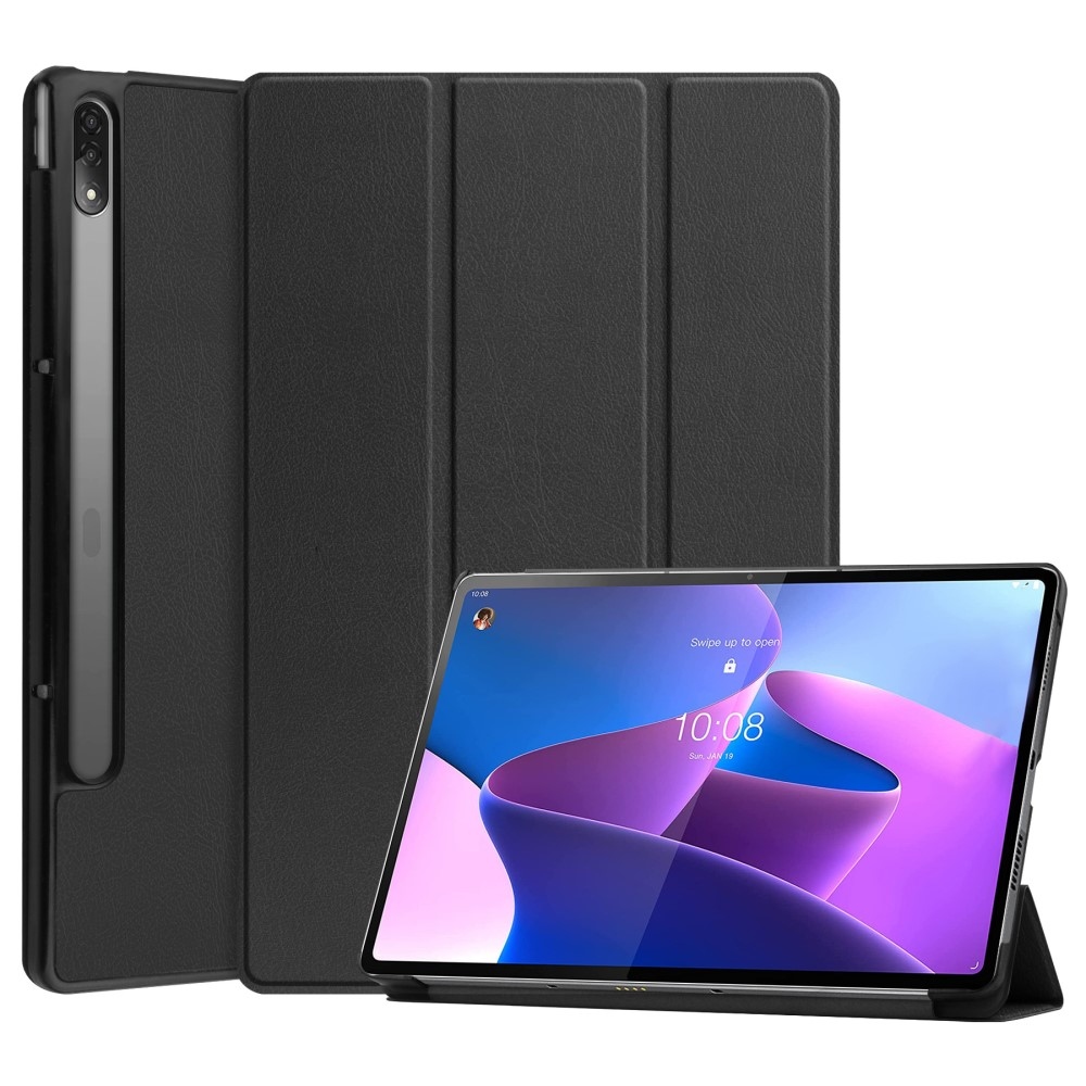 Ügyes záró tok Lenovo Tab P12 Pro táblagéphez - fekete