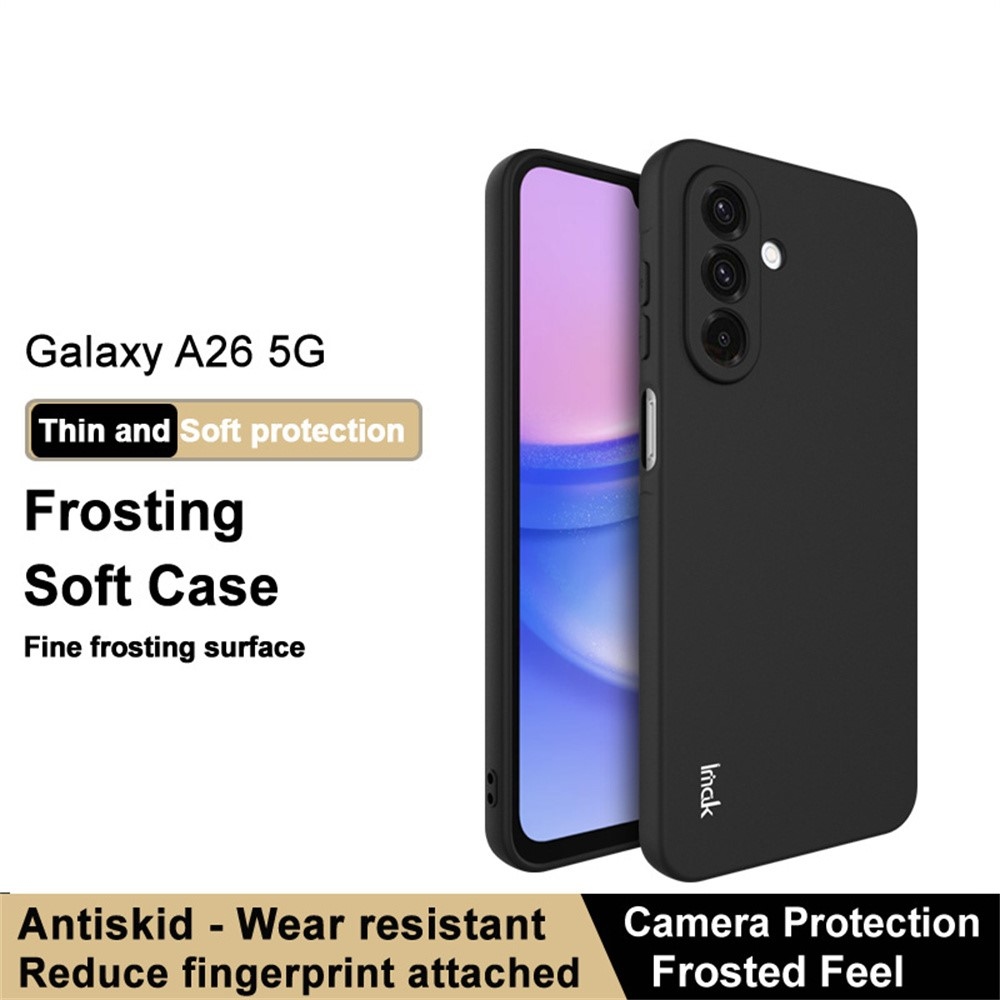 IMK matt zselés tok Samsung Galaxy A26 5G - fekete