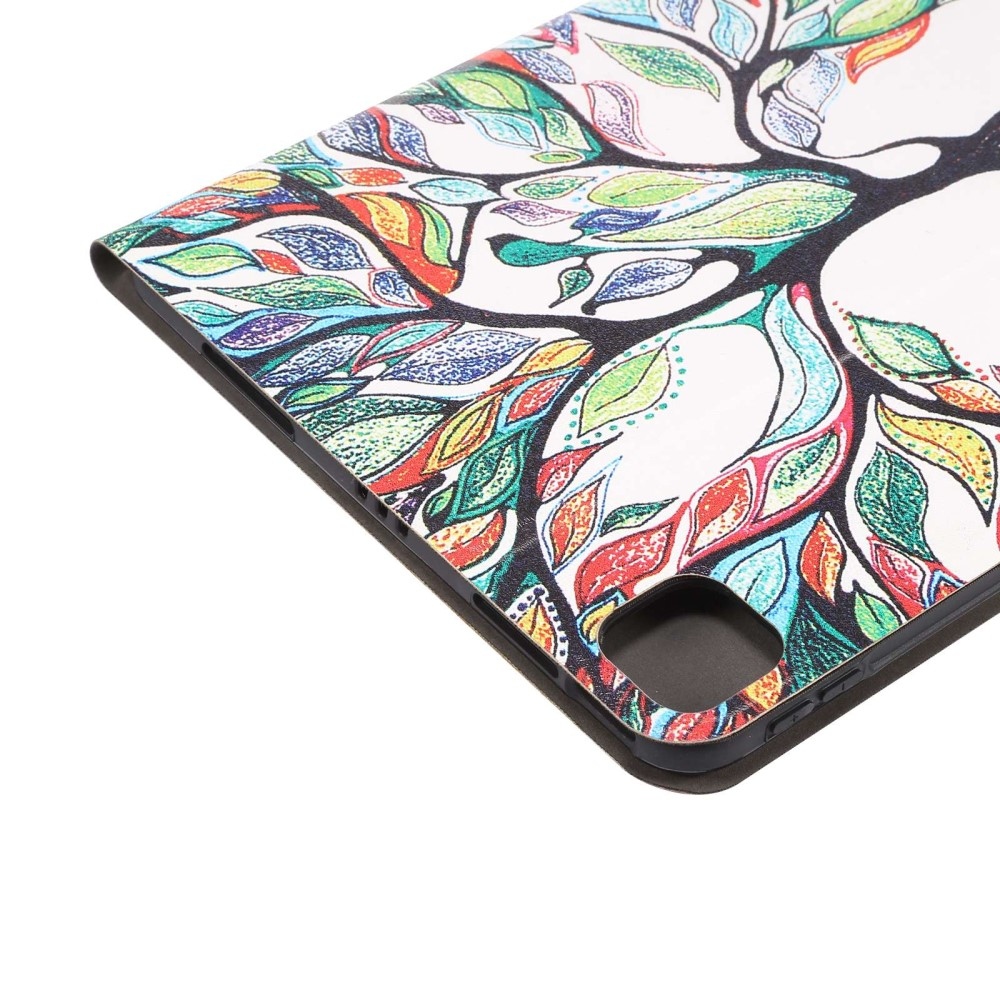 Patte intelligens záró tok iPad Pro 11 (2020/21/22) - színes fa