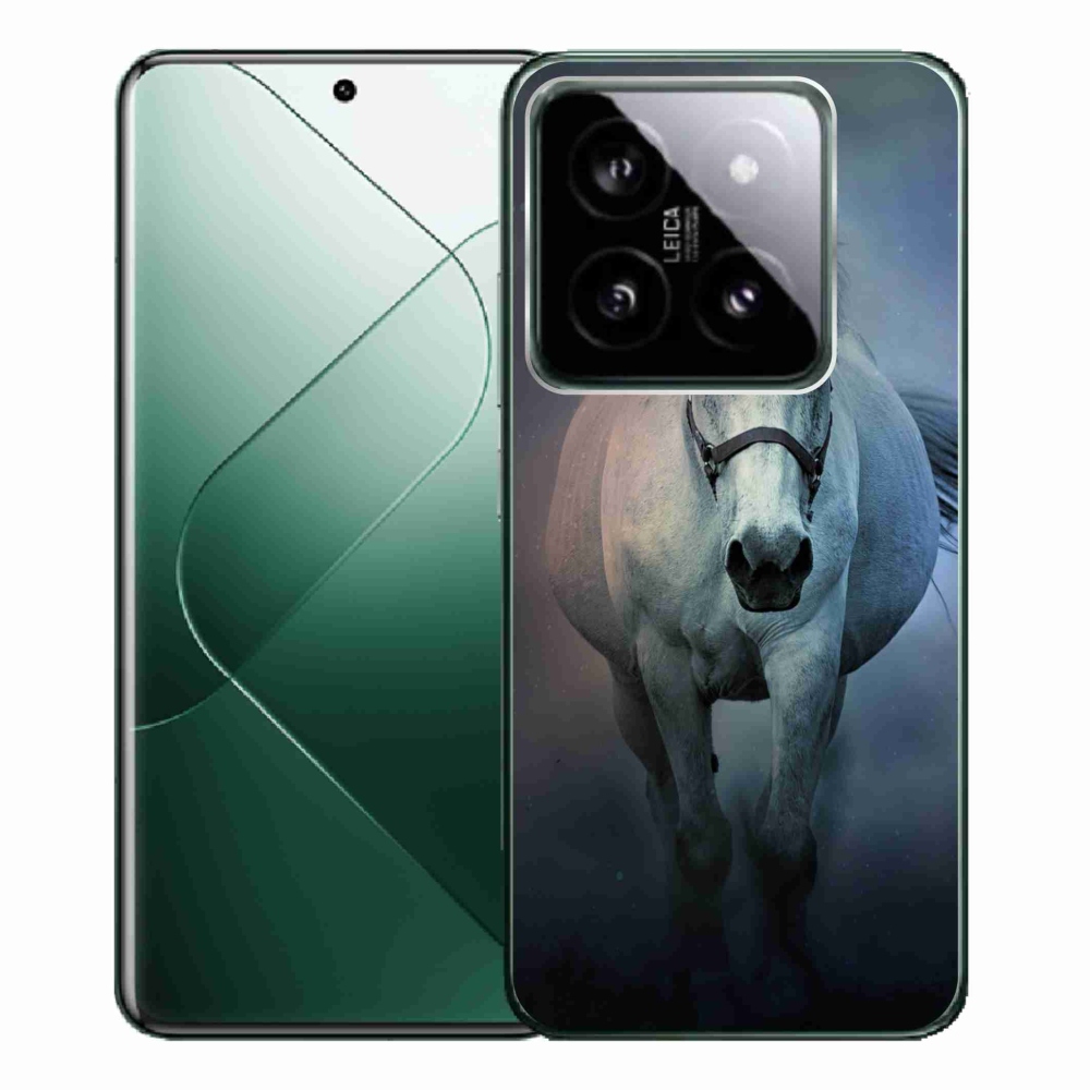 Gél tok mmCase a Xiaomi 14 Pro-hoz - futó fehér ló