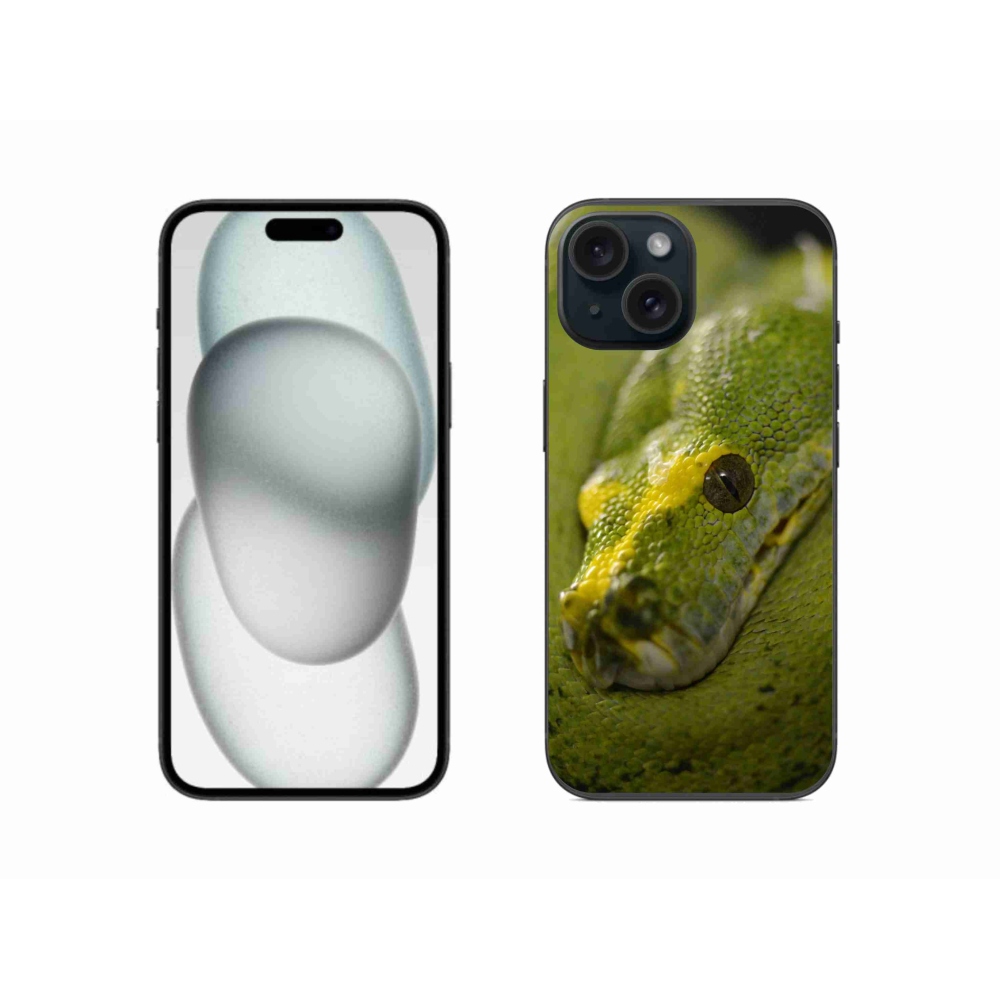 Zselés borítás mmCase iPhone 15 - kígyó 2