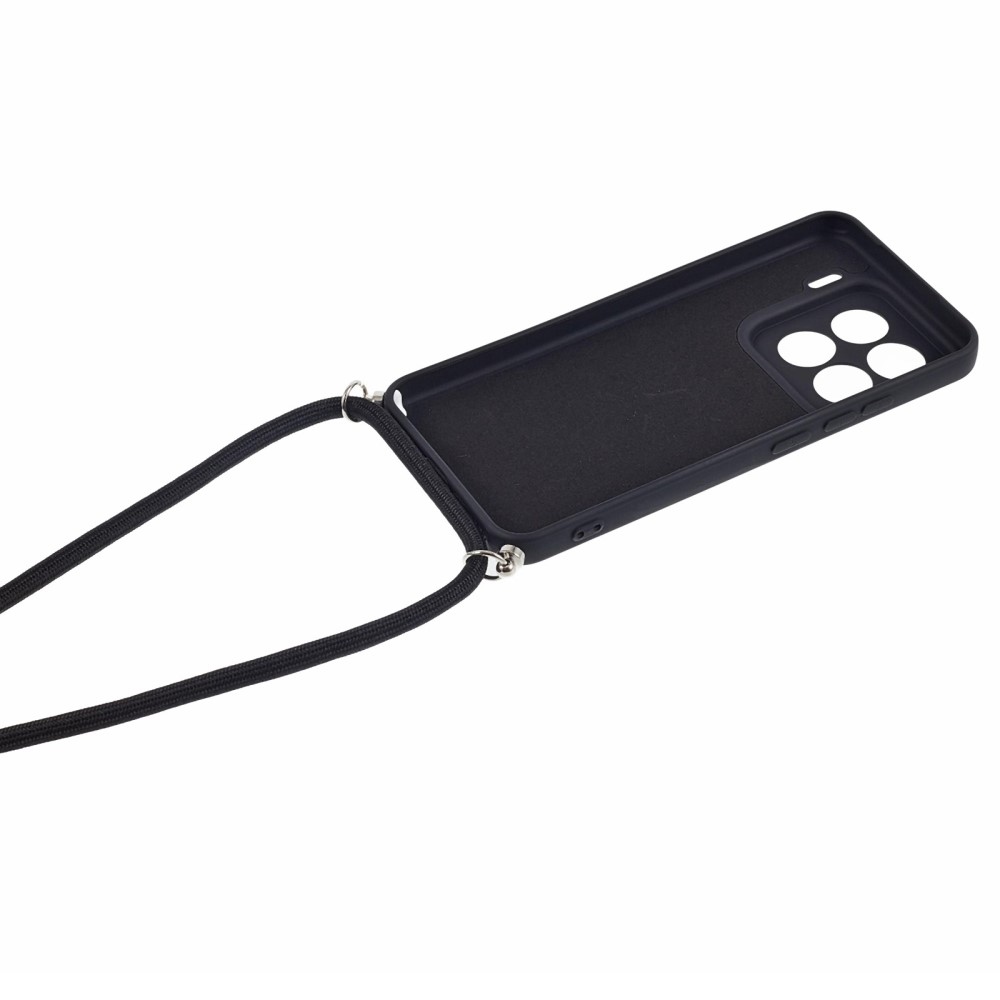 Bélelt zselés tok zsinórral Xiaomi 15 Pro-hoz - fekete