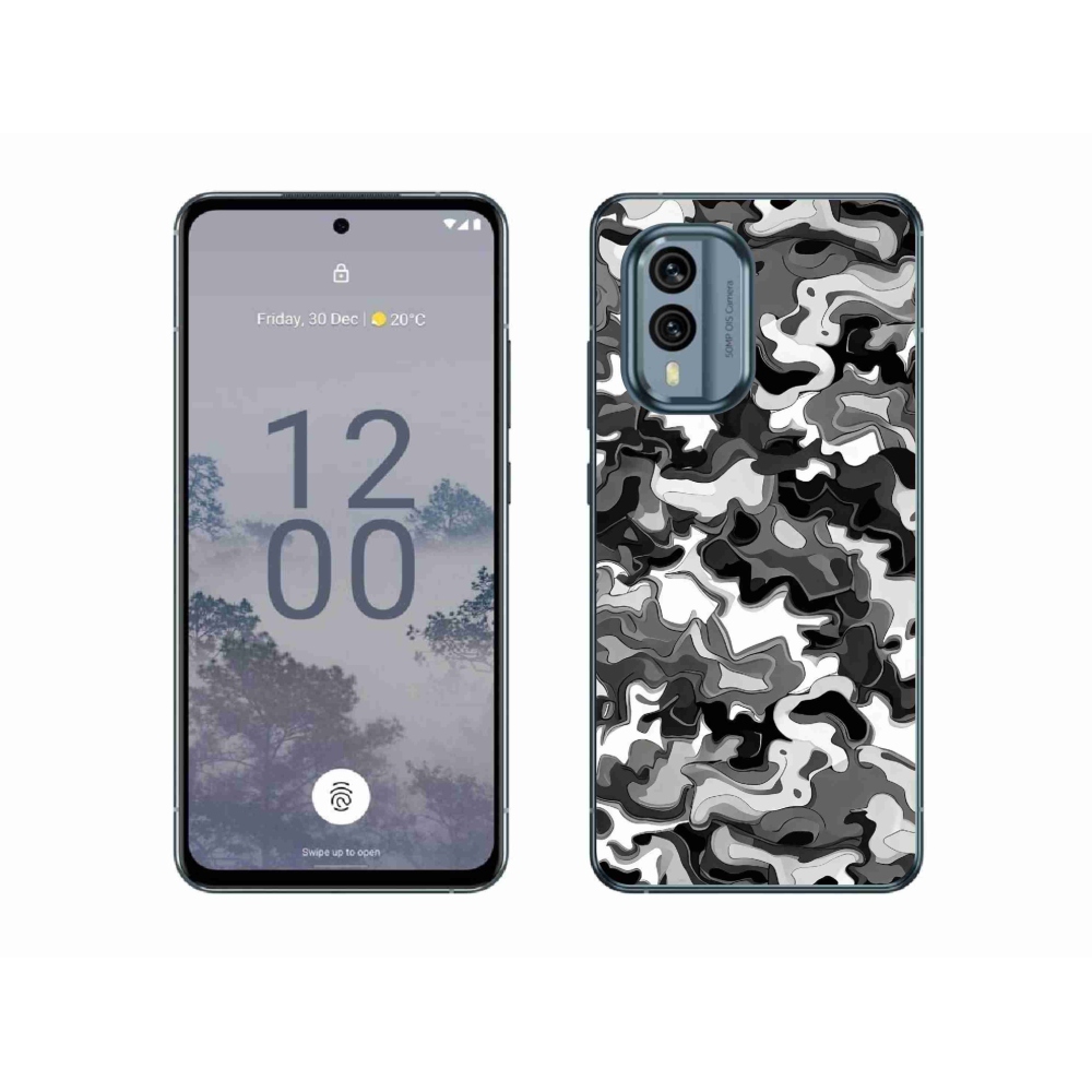 Zselés borítás mmCase a Nokia X30 5G készülékhez - terepszínű minta 3