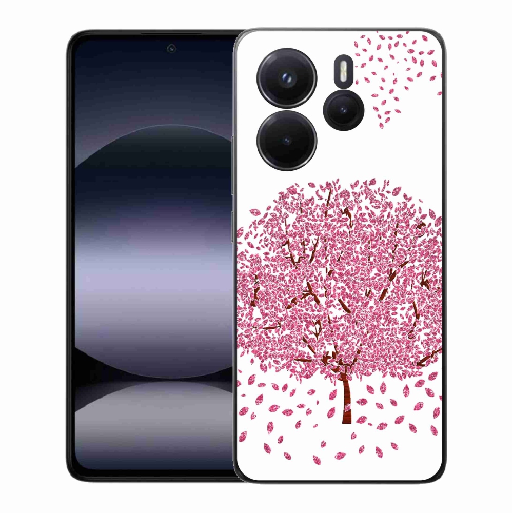 Gél borító mmCase a Xiaomi Redmi Note 14-hez - rajzfilmfa levelekkel