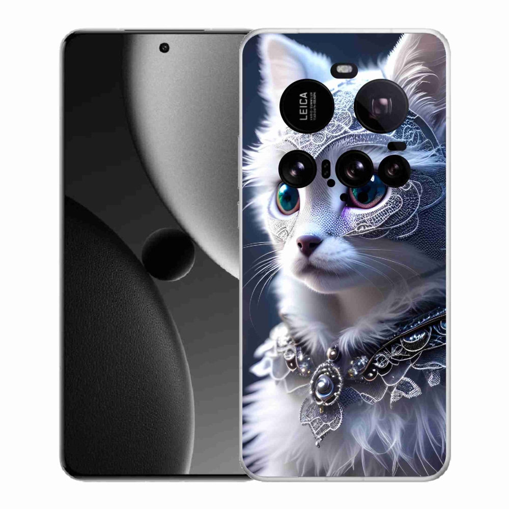 Gél borítás mmCase a Xiaomi 15 Ultra számára - fehér macska