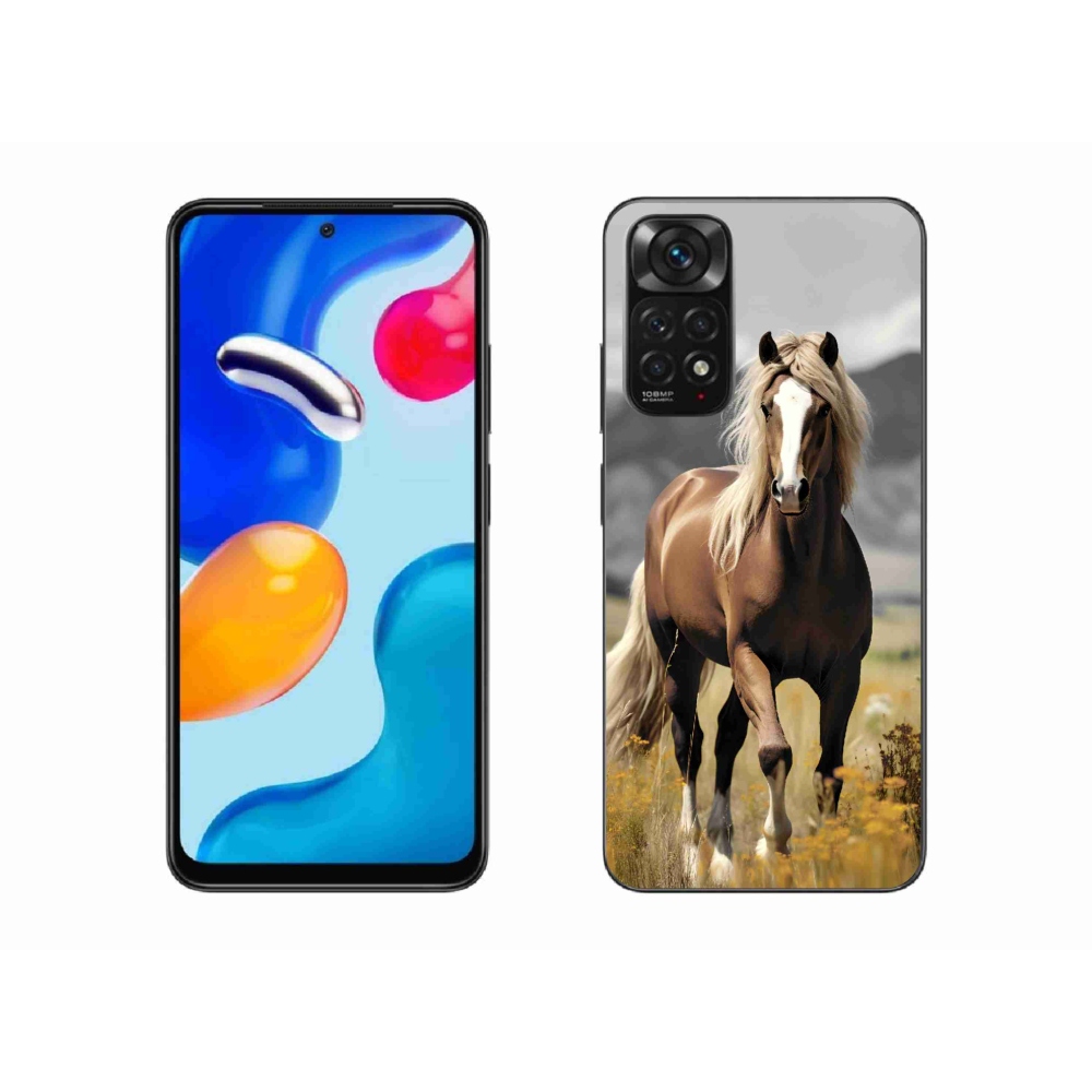 Gél borító mmCase a Xiaomi Redmi Note 11S 4G - barna ló 1