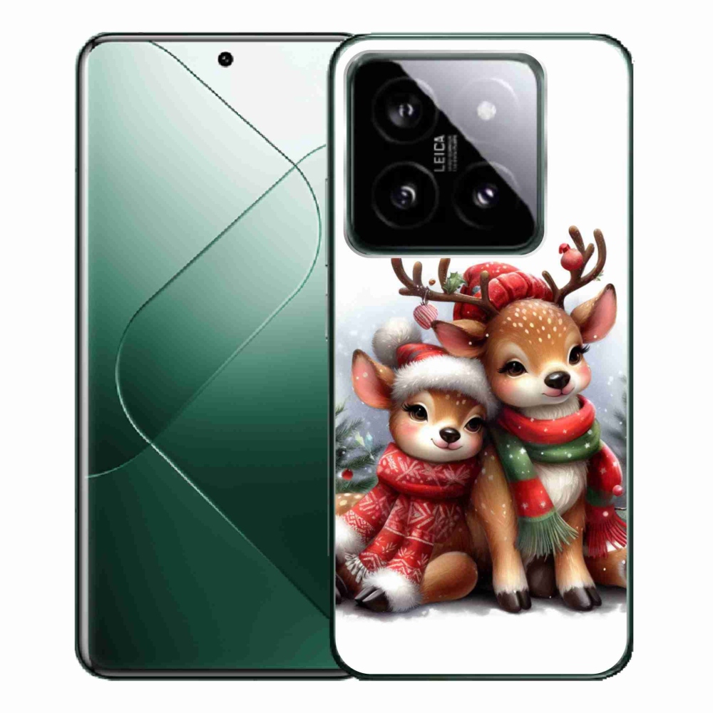 Gél borítás mmCase a Xiaomi 14 Pro számára - karácsonyi rénszarvas