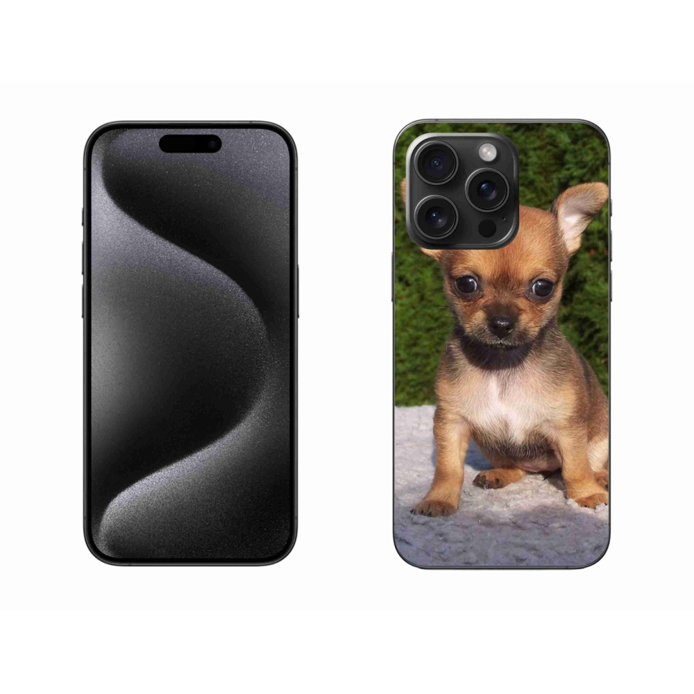 Gél tok mmCase iPhone 15 Pro Max készülékhez - chihuahua 3