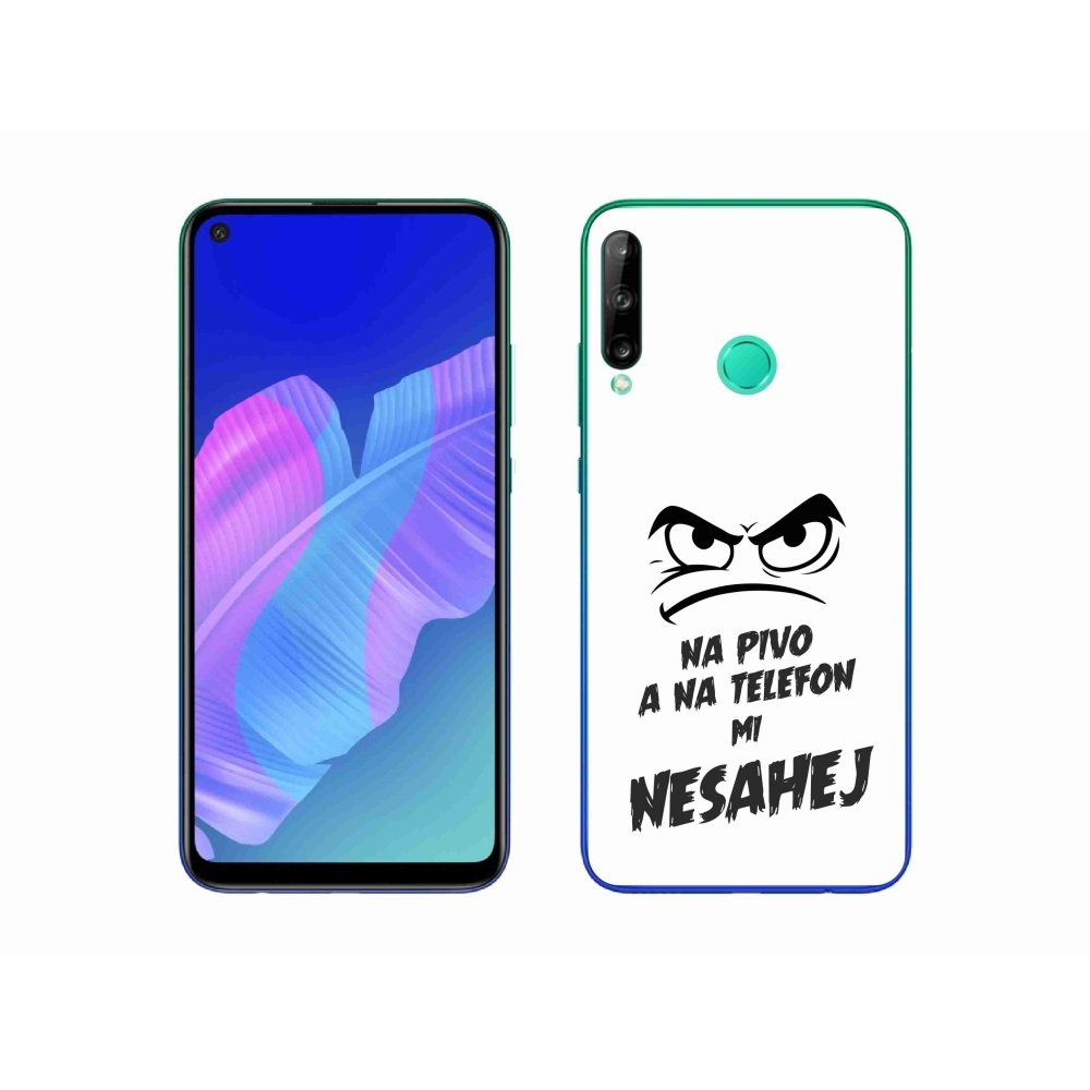 Gél borítás mmCase a Huawei P40 Lite E - sör motívum 2 fehér háttérrel