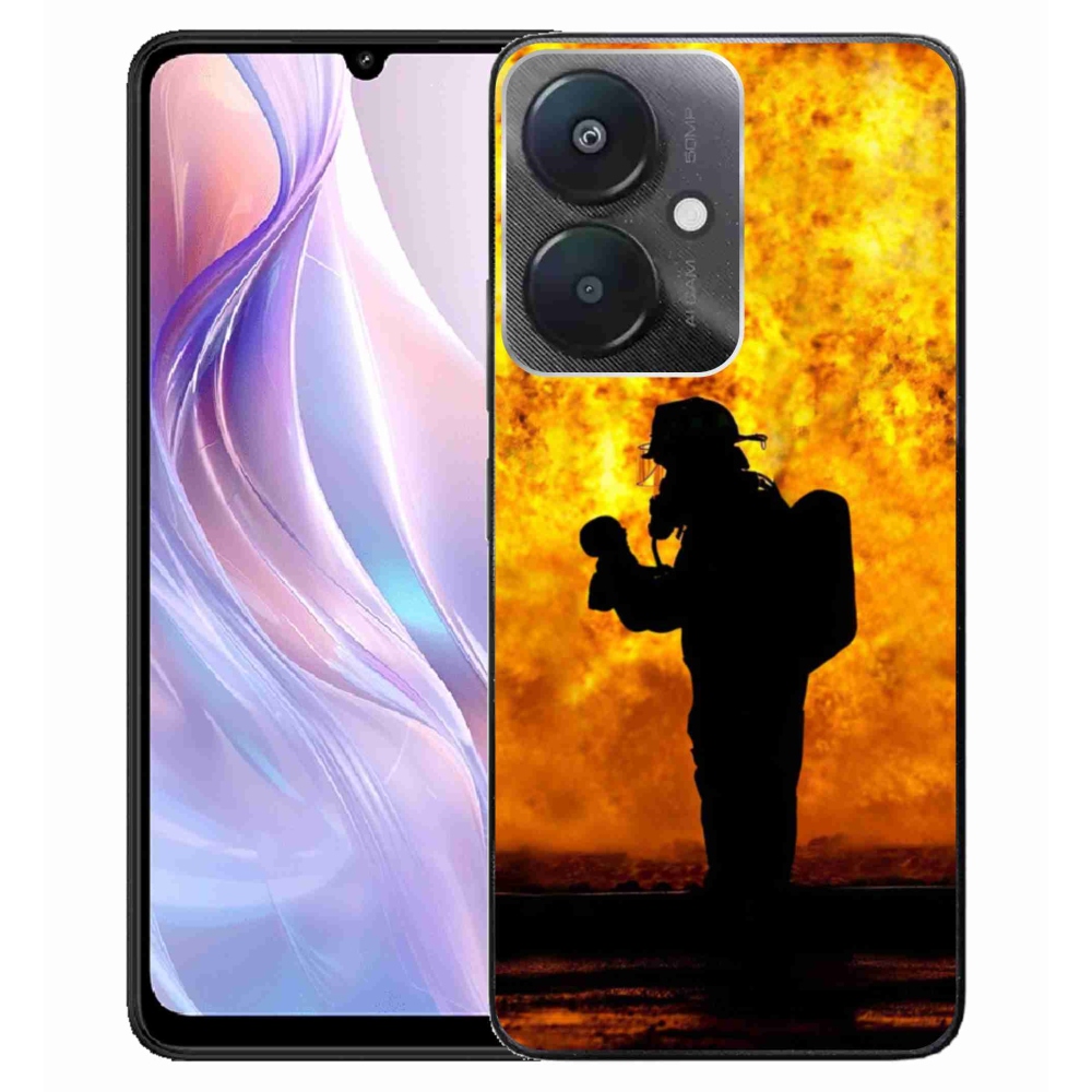 Gél borítás mmCase a Xiaomi Redmi 13C 5G - tűzoltóhoz