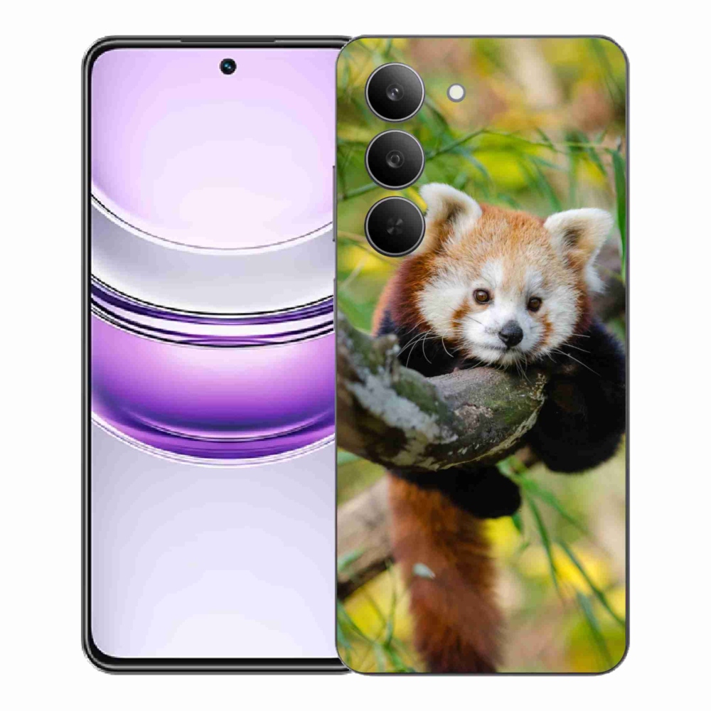 Gél borító mmCase a Realme 14x 5G készülékhez - pandavörös