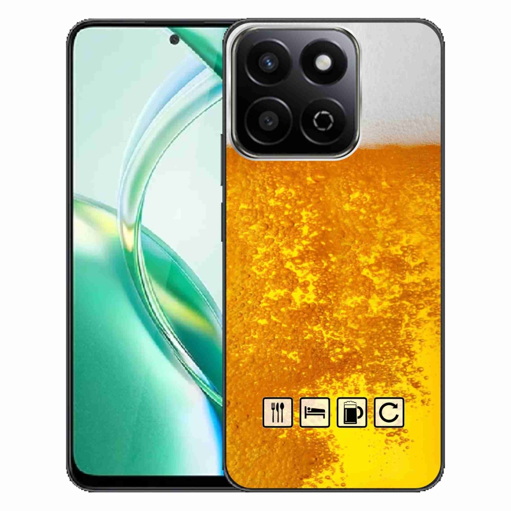 Zselés borítás mmCase a Honor 200 Smart 5G számára - sör motívum 3