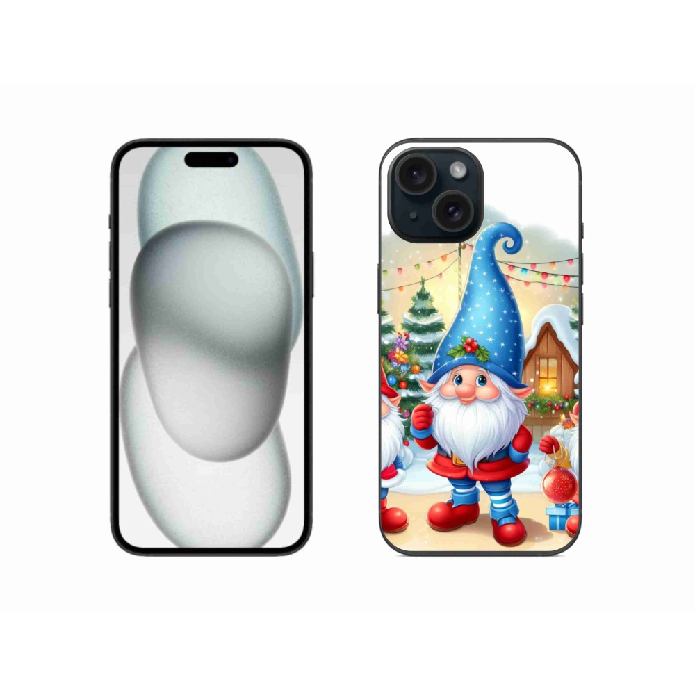Gél borítás mmCase iPhone 15 készülékhez - Karácsonyi manók