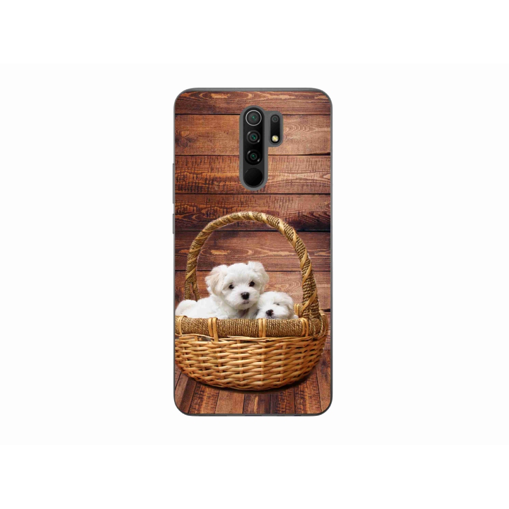 Gél borítás mmCase a Xiaomi Redmi 9-hez - kölyökkutyák