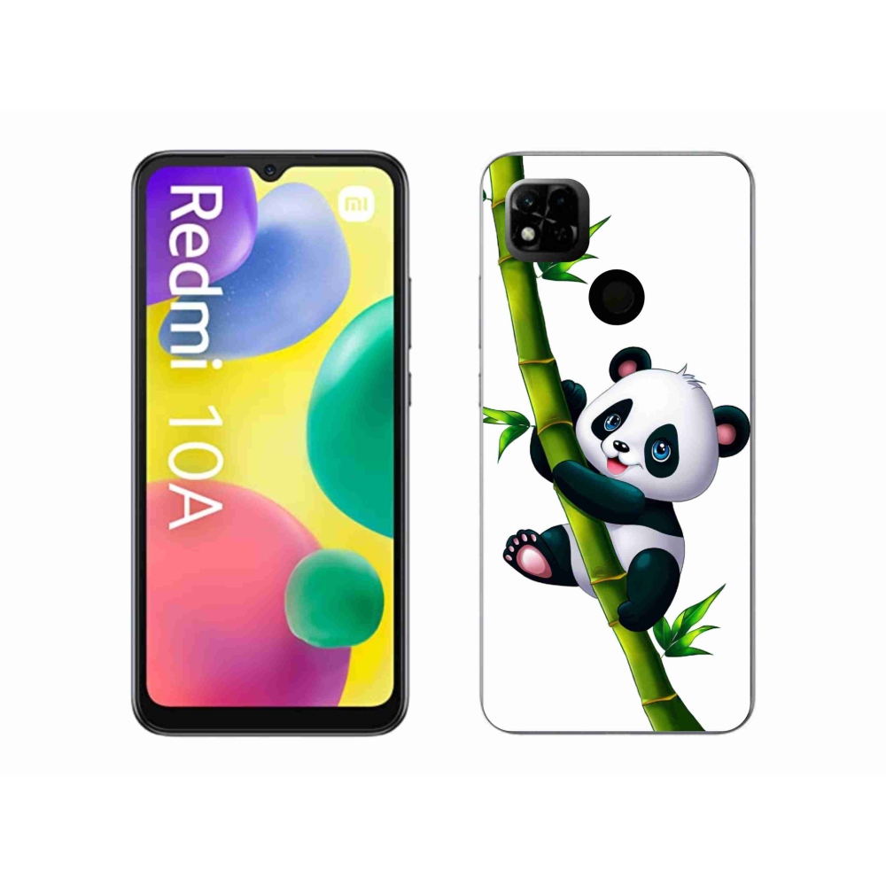 Gél borítás mmCase a Xiaomi Redmi 10A számára - panda a bambuszon