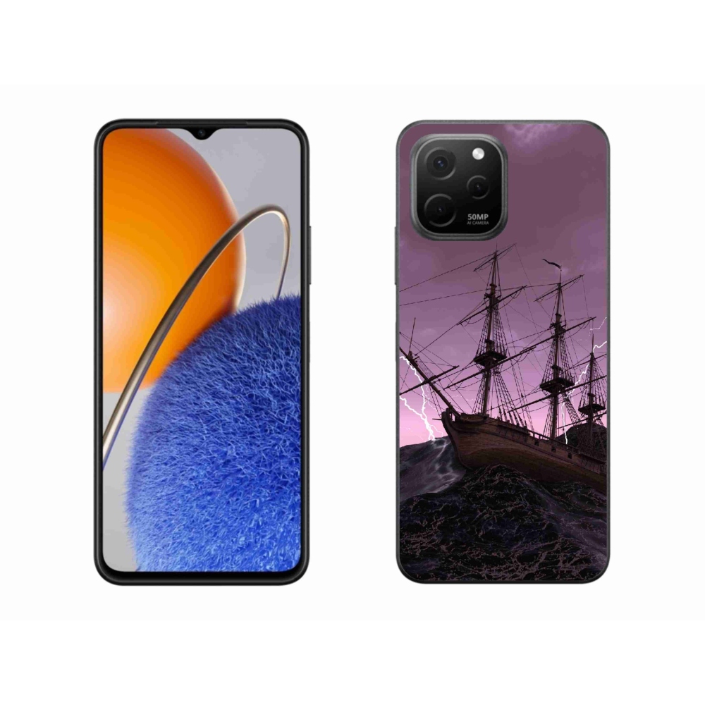 Gél borítás mmCase a Huawei Nova Y61-hez - hajó a viharban