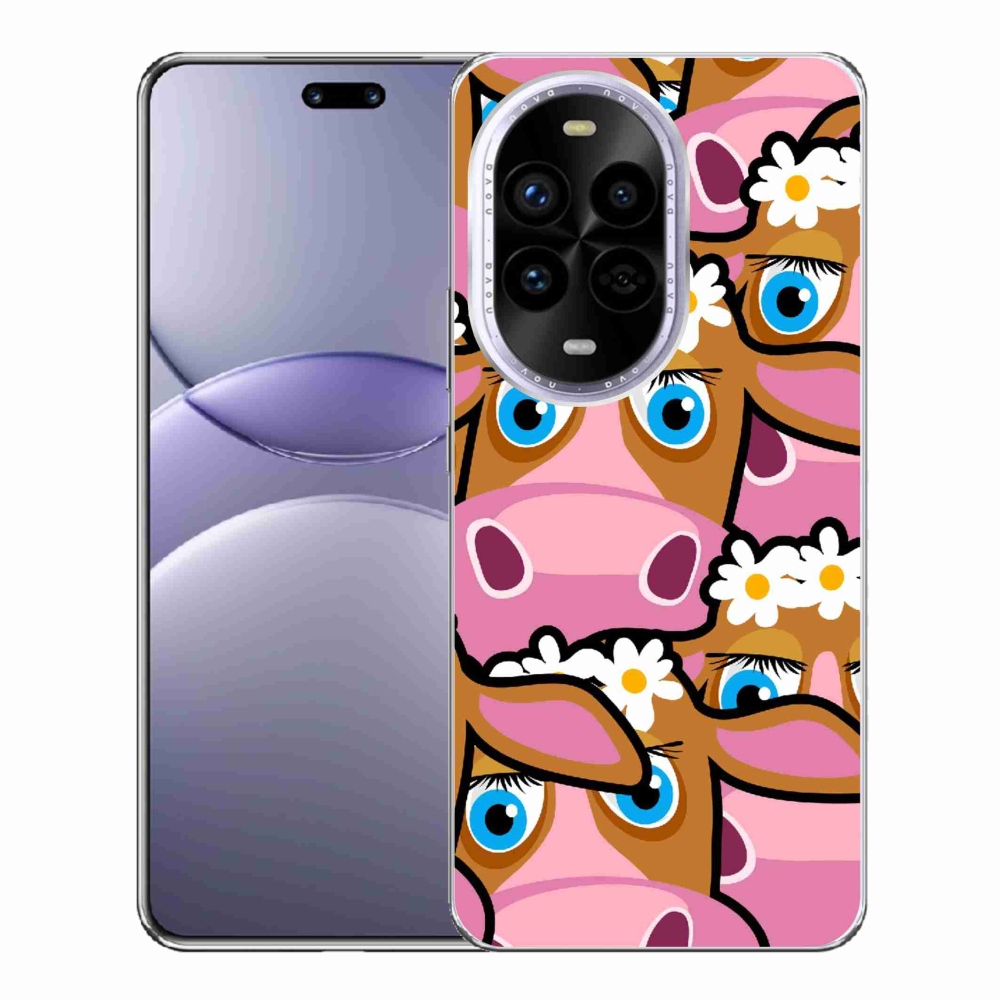 Gél borítás mmCase a Huawei Nova 13 Pro 5G-n - rajzfilm tehenek