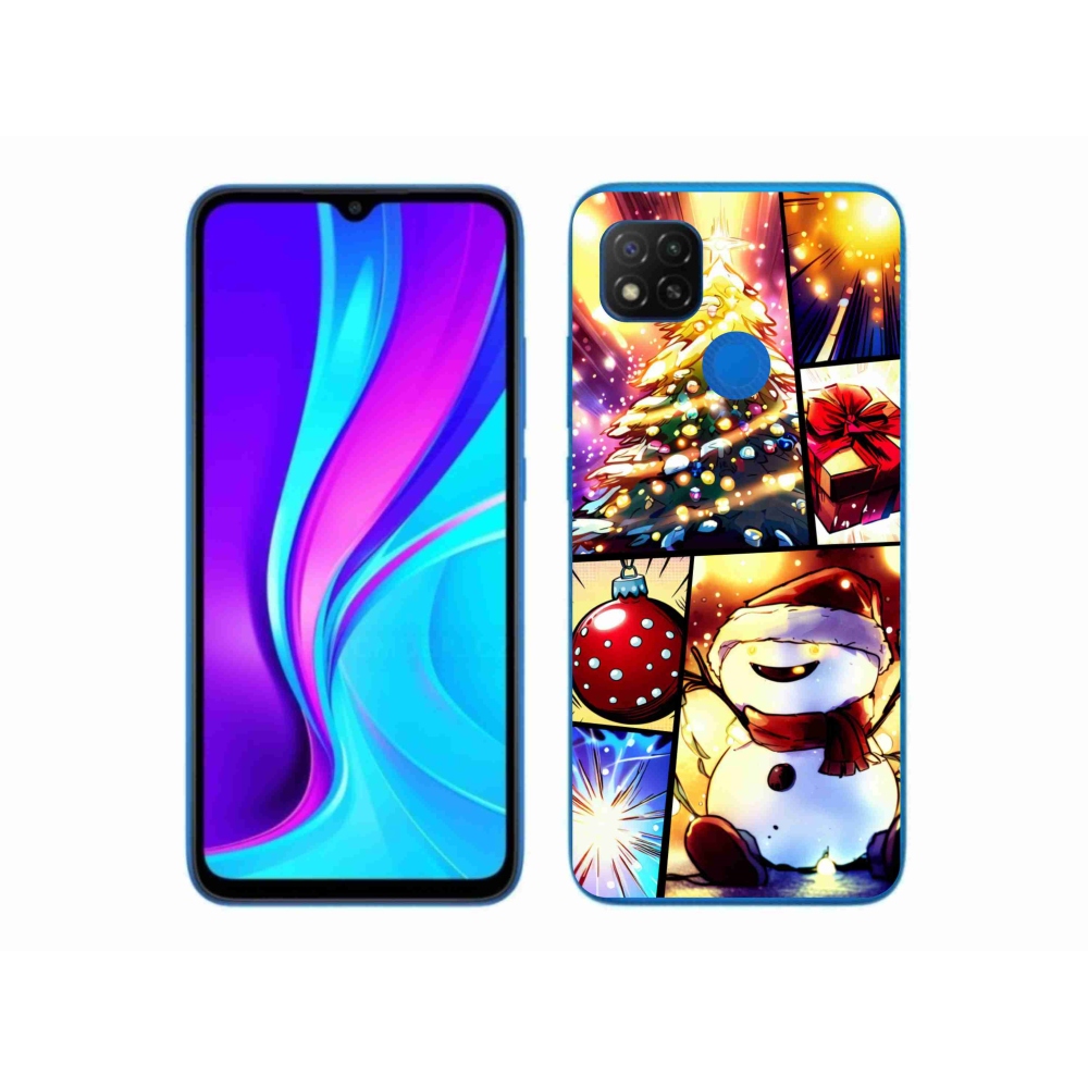 Gél borító mmCase a Xiaomi Redmi 9C-hez - karácsonyi motívumok 1