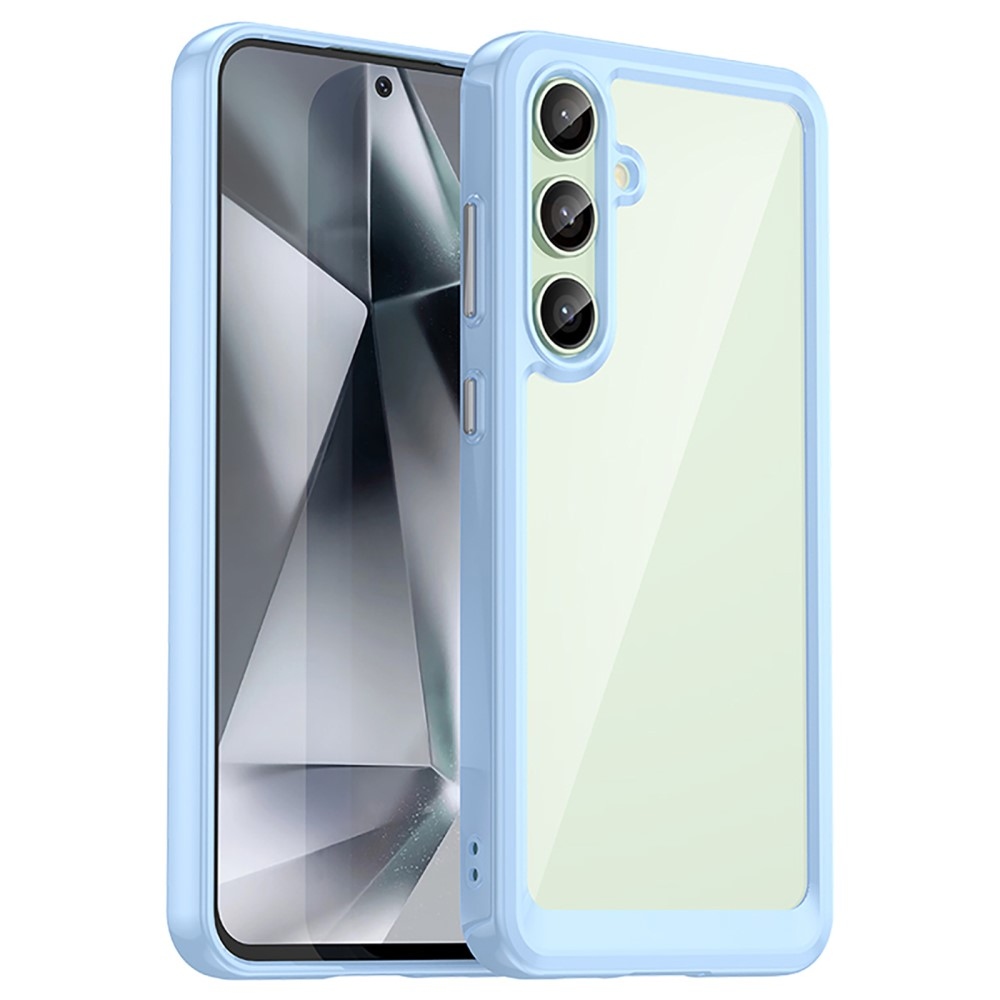 Gél tok kemény hátlappal Samsung Galaxy S24 FE készülékhez - kék