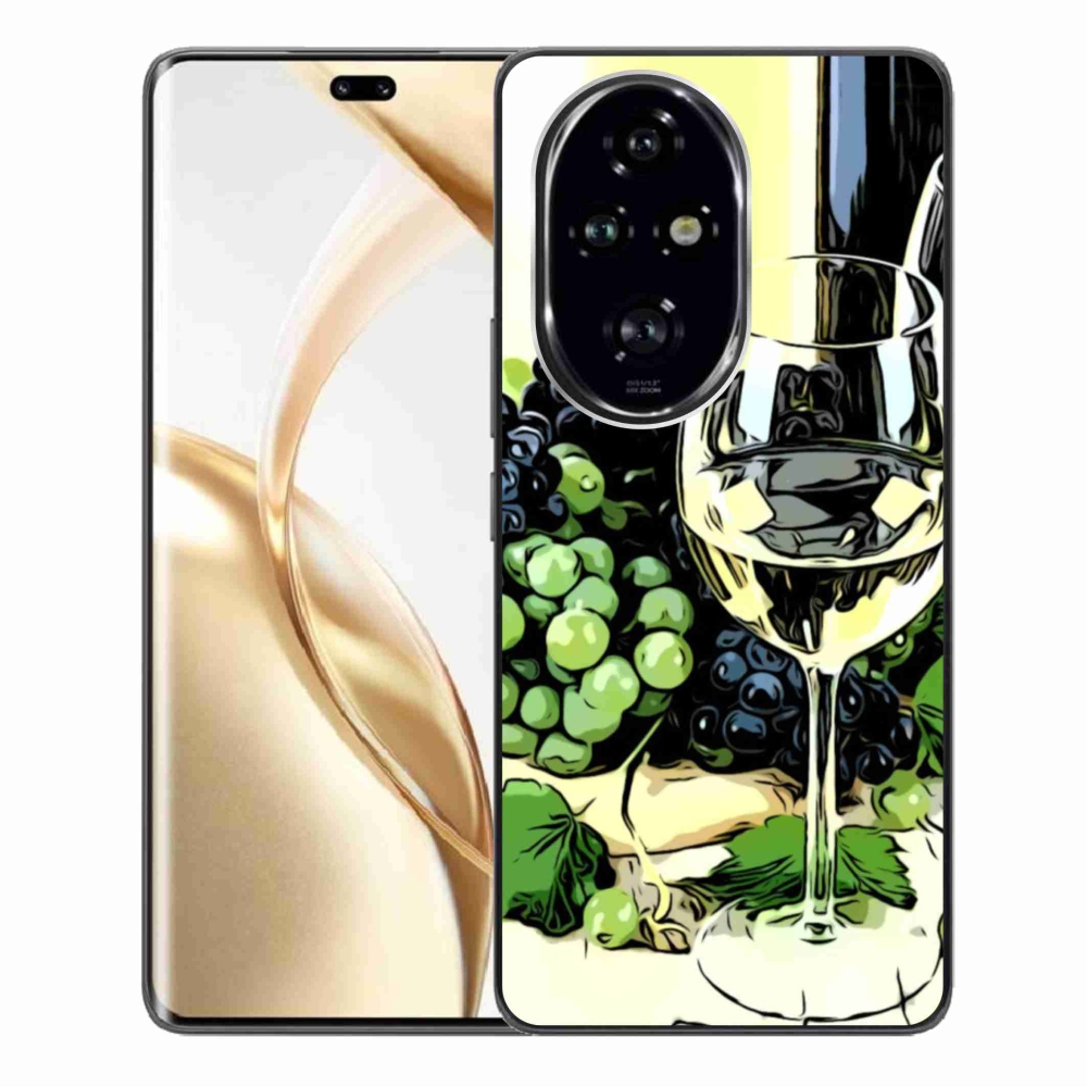 Zselés borító mmCase a Honor 200 Pro 5G számára - pohár bor