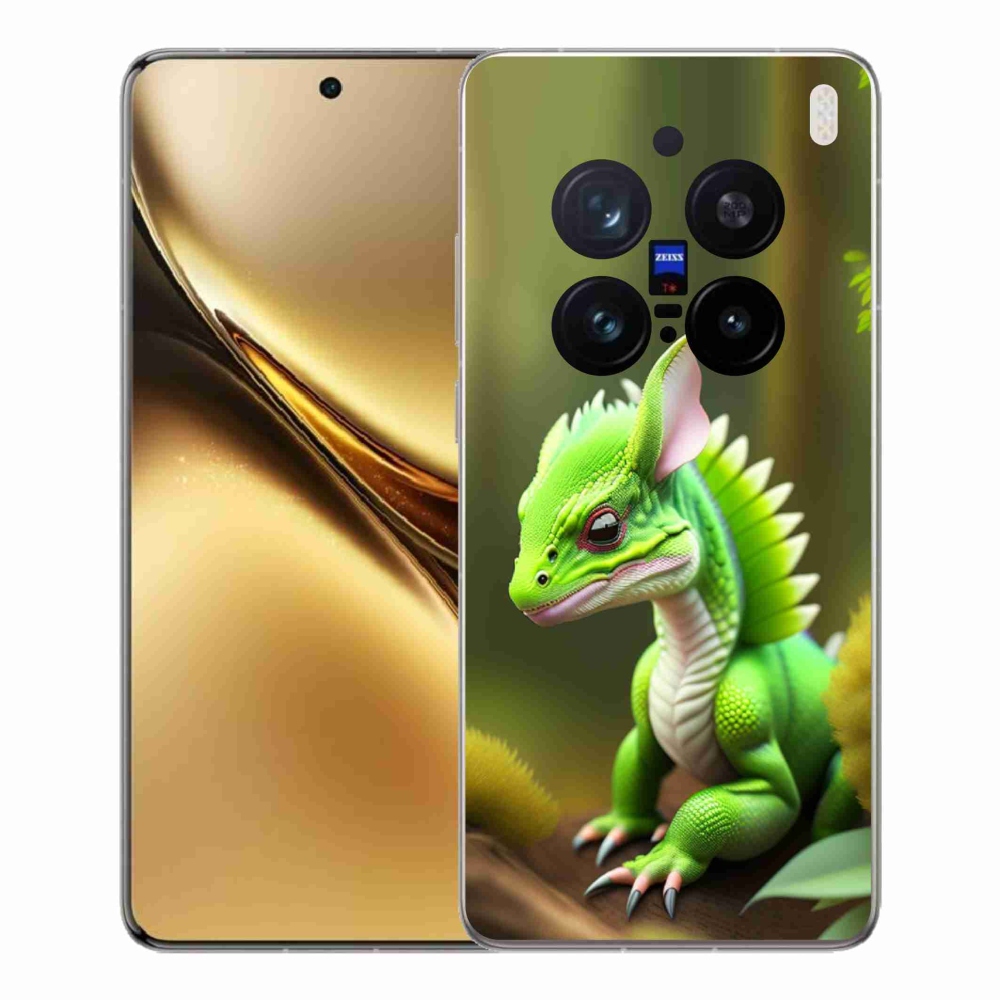 Zselés borítás mmCase a Vivo X200 Pro 5G készülékhez - zöld sárkány