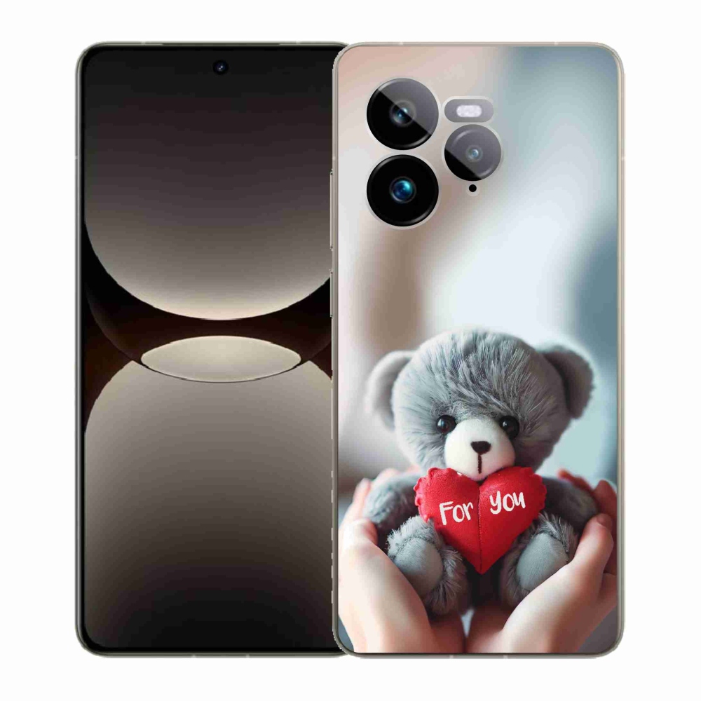 Gél borítás mmCase a Realme GT 7 Pro 5G-n - mackó a szerelmeseknek