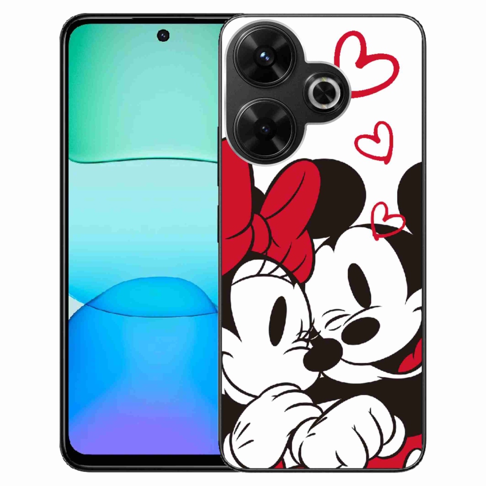 Gél borítás mmCase a Xiaomi Redmi 13 4G/Poco M6 4G - minnie és mickey számára