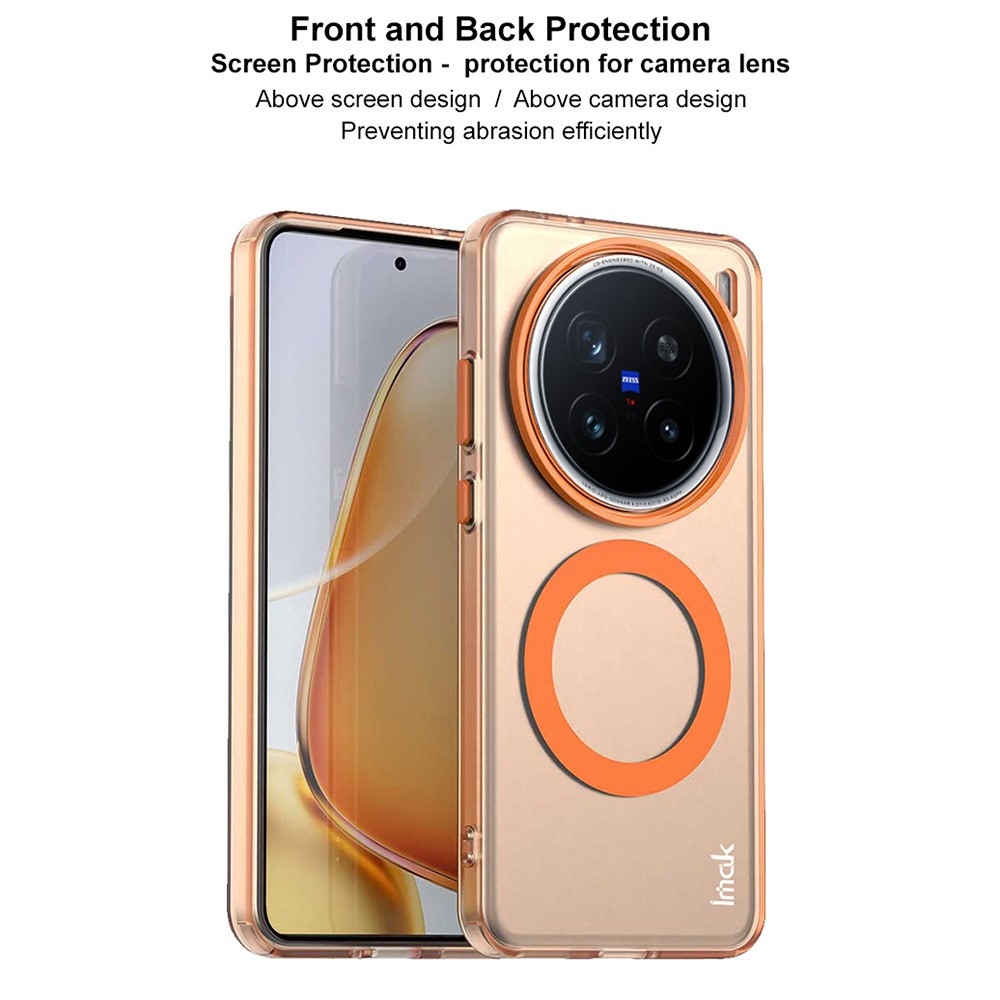 Candy zselés tok MagSafe-val a Vivo X200 Pro 5G készülékhez - narancssárga